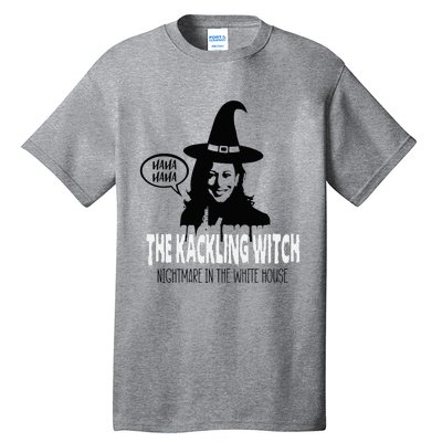 The Kackling Witch Kamala Harris Halloween Election 2024 Tall T-Shirt