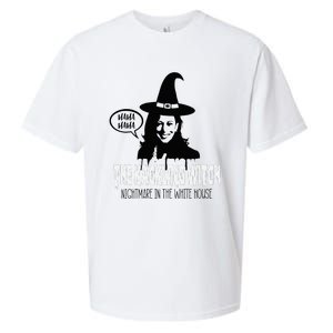 The Kackling Witch Kamala Harris Halloween Election 2024 Sueded Cloud Jersey T-Shirt