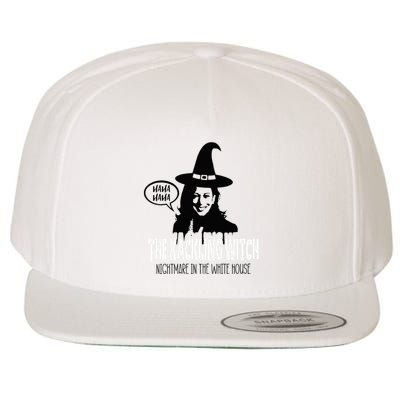 The Kackling Witch Kamala Harris Halloween Election 2024 Wool Snapback Cap