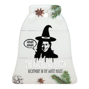 The Kackling Witch Kamala Harris Halloween Election 2024 Ceramic Bell Ornament