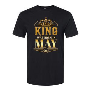 This King was born in May Birthday King Best Birthday Softstyle CVC T-Shirt