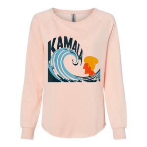 The Kamala Wave A Political Tidal Shift Womens California Wash Sweatshirt