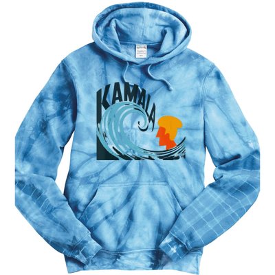 The Kamala Wave A Political Tidal Shift Tie Dye Hoodie