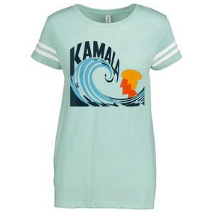 The Kamala Wave A Political Tidal Shift Enza Ladies Jersey Football T-Shirt