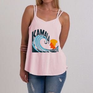 The Kamala Wave A Political Tidal Shift Women's Strappy Tank