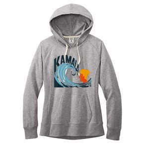 The Kamala Wave A Political Tidal Shift Women's Fleece Hoodie