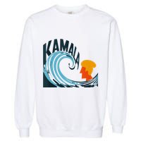 The Kamala Wave A Political Tidal Shift Garment-Dyed Sweatshirt