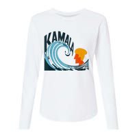 The Kamala Wave A Political Tidal Shift Womens Cotton Relaxed Long Sleeve T-Shirt