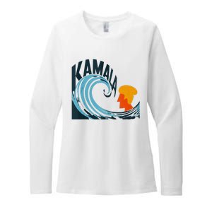 The Kamala Wave A Political Tidal Shift Womens CVC Long Sleeve Shirt