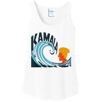 The Kamala Wave A Political Tidal Shift Ladies Essential Tank