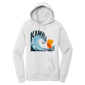 The Kamala Wave A Political Tidal Shift Women's Pullover Hoodie