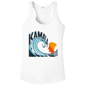 The Kamala Wave A Political Tidal Shift Ladies PosiCharge Competitor Racerback Tank