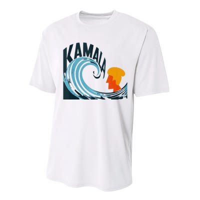 The Kamala Wave A Political Tidal Shift Performance Sprint T-Shirt