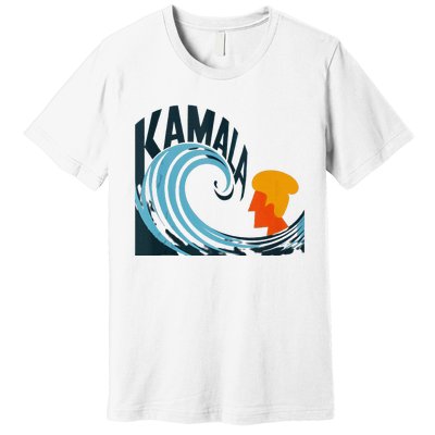 The Kamala Wave A Political Tidal Shift Premium T-Shirt