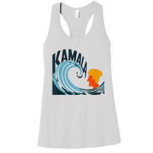 The Kamala Wave A Political Tidal Shift Women's Racerback Tank