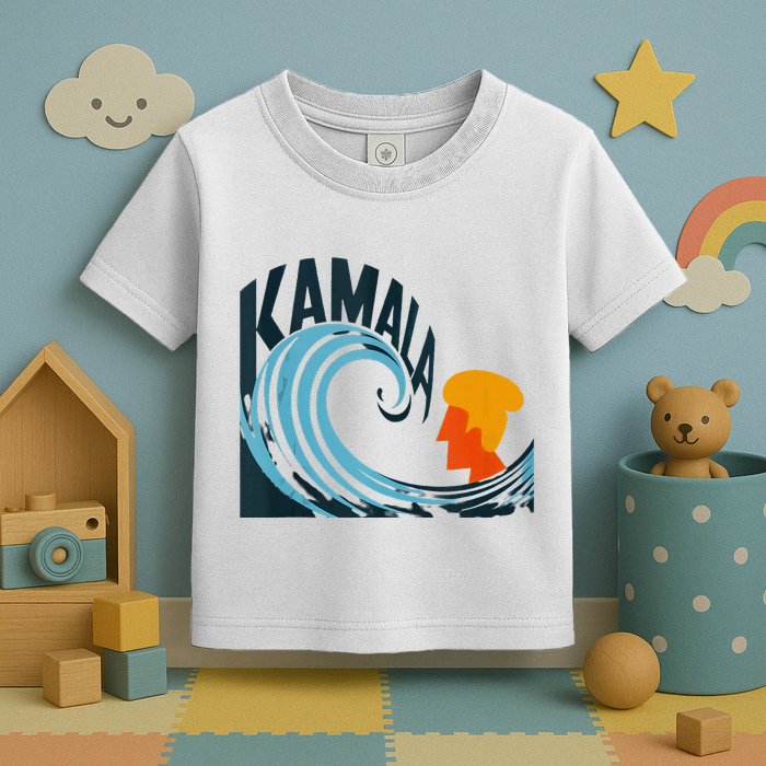 The Kamala Wave A Political Tidal Shift Toddler T-Shirt