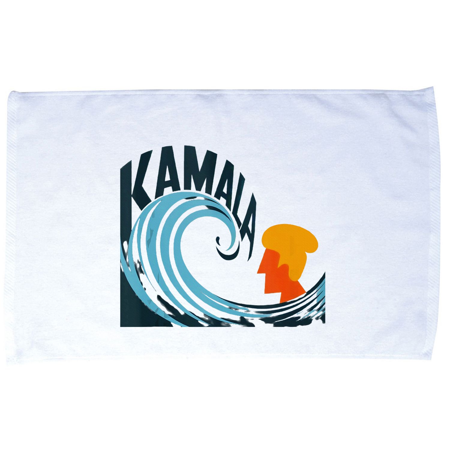 The Kamala Wave A Political Tidal Shift Microfiber Hand Towel