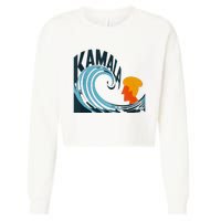 The Kamala Wave A Political Tidal Shift Cropped Pullover Crew