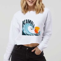 The Kamala Wave A Political Tidal Shift Cropped Pullover Crew