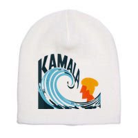 The Kamala Wave A Political Tidal Shift Short Acrylic Beanie
