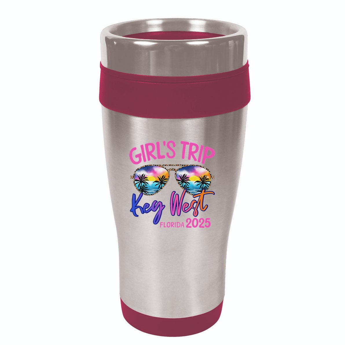 Trip Key West Florida 2025 Weekend Vacation Group 16oz Travel Tumbler