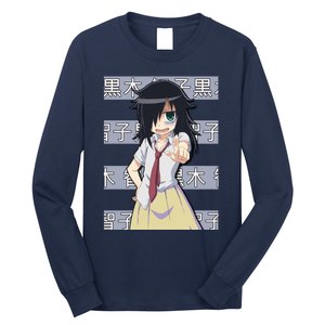 Tomoko Kuroki Watamote Anime Long Sleeve Shirt