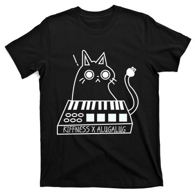 The Kiffness X Alugalug White Cat Classic Alugalug Luga Luga Meme Meow Music T-Shirt