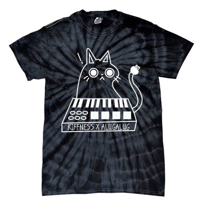 The Kiffness X Alugalug White Cat Classic Alugalug Luga Luga Meme Meow Music Tie-Dye T-Shirt