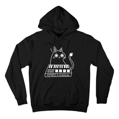 The Kiffness X Alugalug White Cat Classic Alugalug Luga Luga Meme Meow Music Tall Hoodie