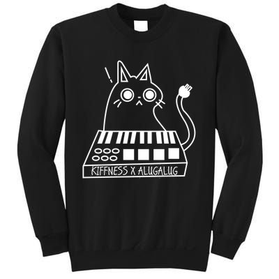 The Kiffness X Alugalug White Cat Classic Alugalug Luga Luga Meme Meow Music The Sweatshirt