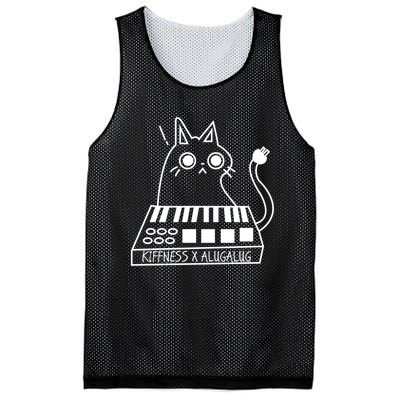 The Kiffness X Alugalug White Cat Classic Alugalug Luga Luga Meme Meow Music The Mesh Reversible Basketball Jersey Tank