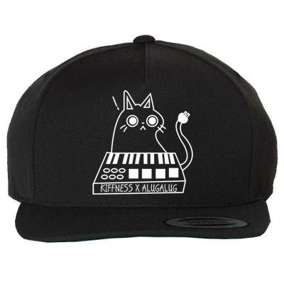 The Kiffness X Alugalug White Cat Classic Alugalug Luga Luga Meme Meow Music The Wool Snapback Cap