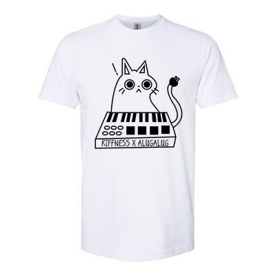 The Kiffness X Alugalug White Cat Classic Alugalug Luga Luga Meme Meow Music The Softstyle® CVC T-Shirt