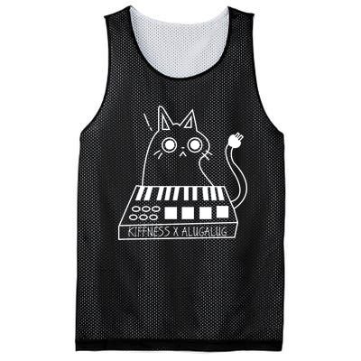 The Kiffness X Alugalug White Cat Classic Alugalug Luga Luga Meme Meow Music Mesh Reversible Basketball Jersey Tank