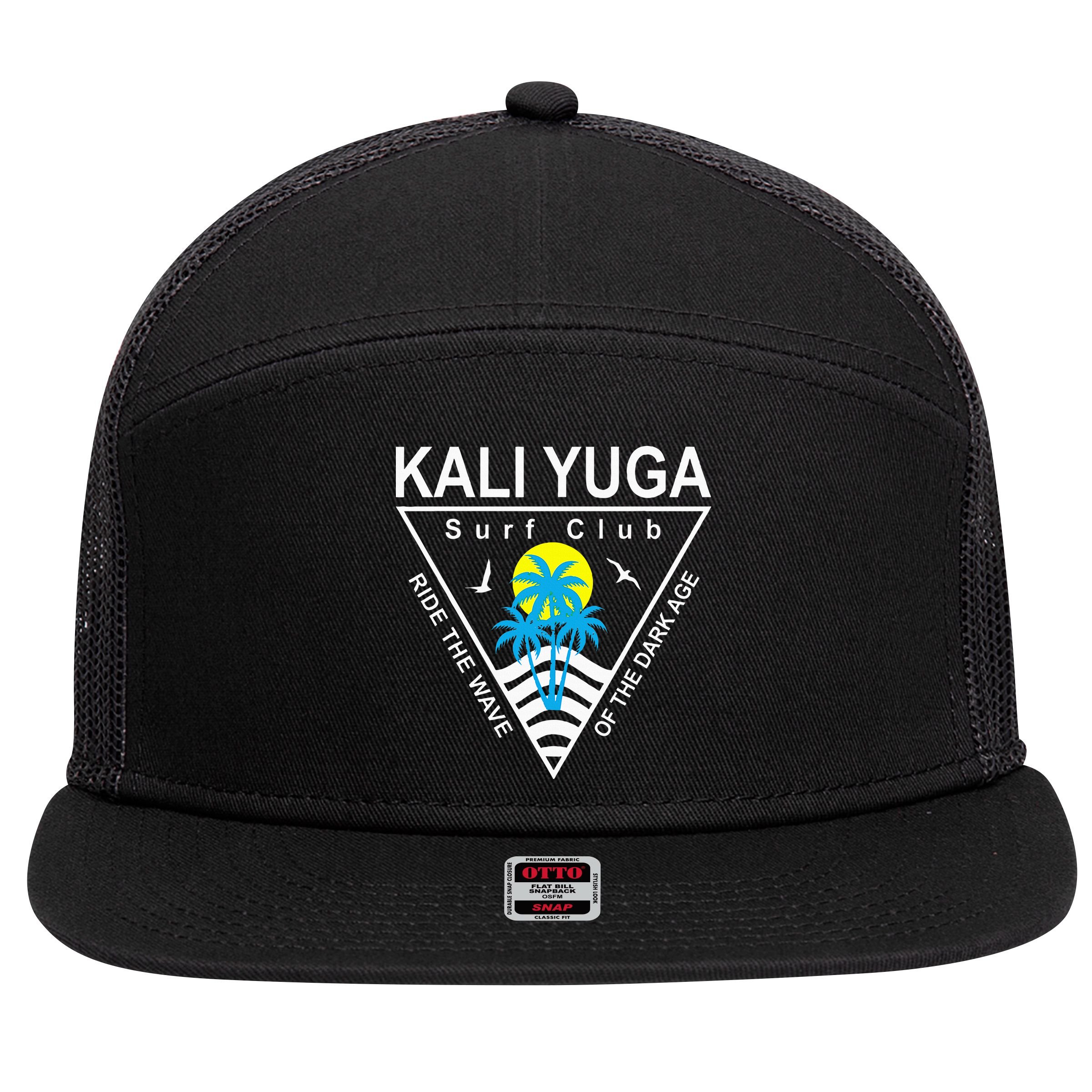 The Kali Yuga Surf Club 7 Panel Mesh Trucker Snapback Hat