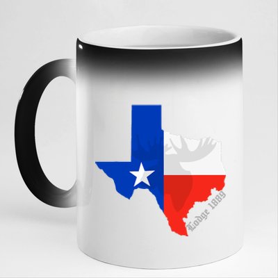 Texas Lodge 1889 2024 Fundraiser 11oz Black Color Changing Mug