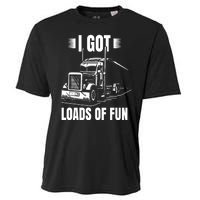 Trucker Lorry 18 Wheeler CDL Trailer Highway Truck Driver Cooling Performance Crew T-Shirt