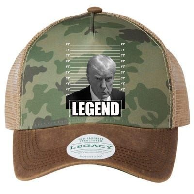 Trump Legend 2024 Mugshot President Great Gift Legacy Tie Dye Trucker Hat