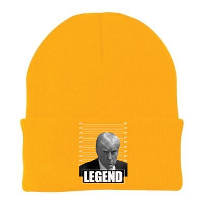 Trump Legend 2024 Mugshot President Great Gift Knit Cap Winter Beanie