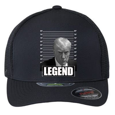 Trump Legend 2024 Mugshot President Great Gift Flexfit Unipanel Trucker Cap