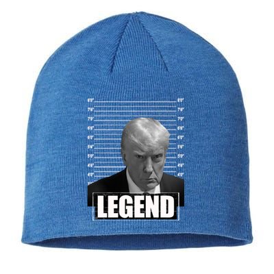 Trump Legend 2024 Mugshot President Great Gift Sustainable Beanie