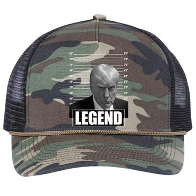 Trump Legend 2024 Mugshot President Great Gift Retro Rope Trucker Hat Cap