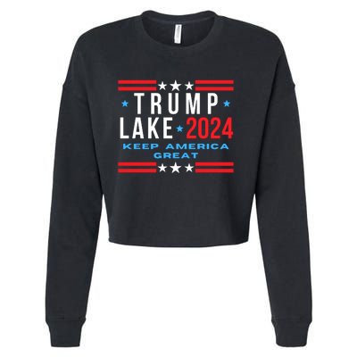 Trump Lake 2024, President Trump 2024, Kari Lake, Men Women Cropped Pullover Crew