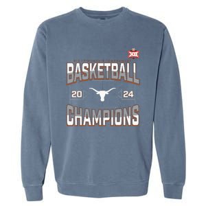 T.E.Xas Longhorns 2024 Big 12 Women’S Basketball Conference Tournament Champions Garment-Dyed Sweatshirt