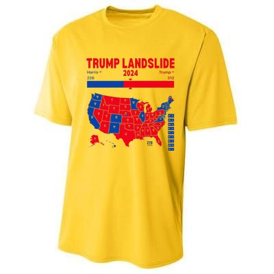 Trump Landslide 2024 Electoral Map 312 Winning Map Performance Sprint T-Shirt