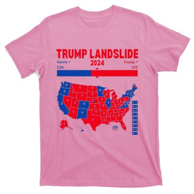 Trump Landslide 2024 Electoral Map 312 Winning Map T-Shirt