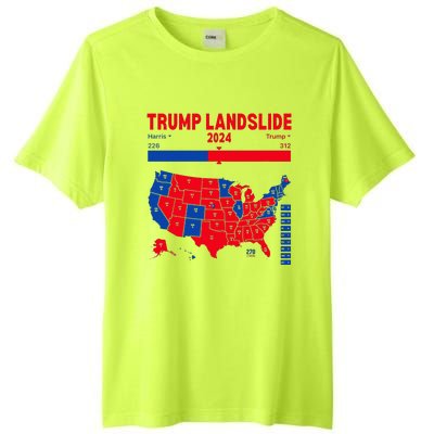 Trump Landslide 2024 Electoral Map 312 Winning Map Tall Fusion ChromaSoft Performance T-Shirt