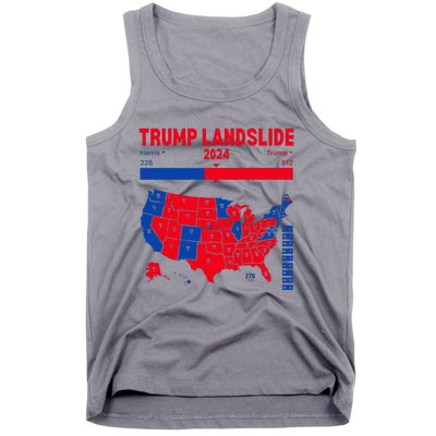 Trump Landslide 2024 Electoral Map 312 Winning Map Tank Top