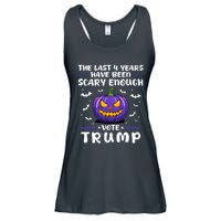 The Last 4 Years Have Been Scary Enough Vote Trump Halloween Ladies Essential Flowy Tank