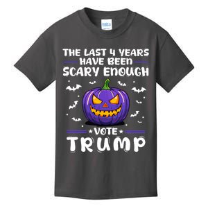 The Last 4 Years Have Been Scary Enough Vote Trump Halloween Kids T-Shirt